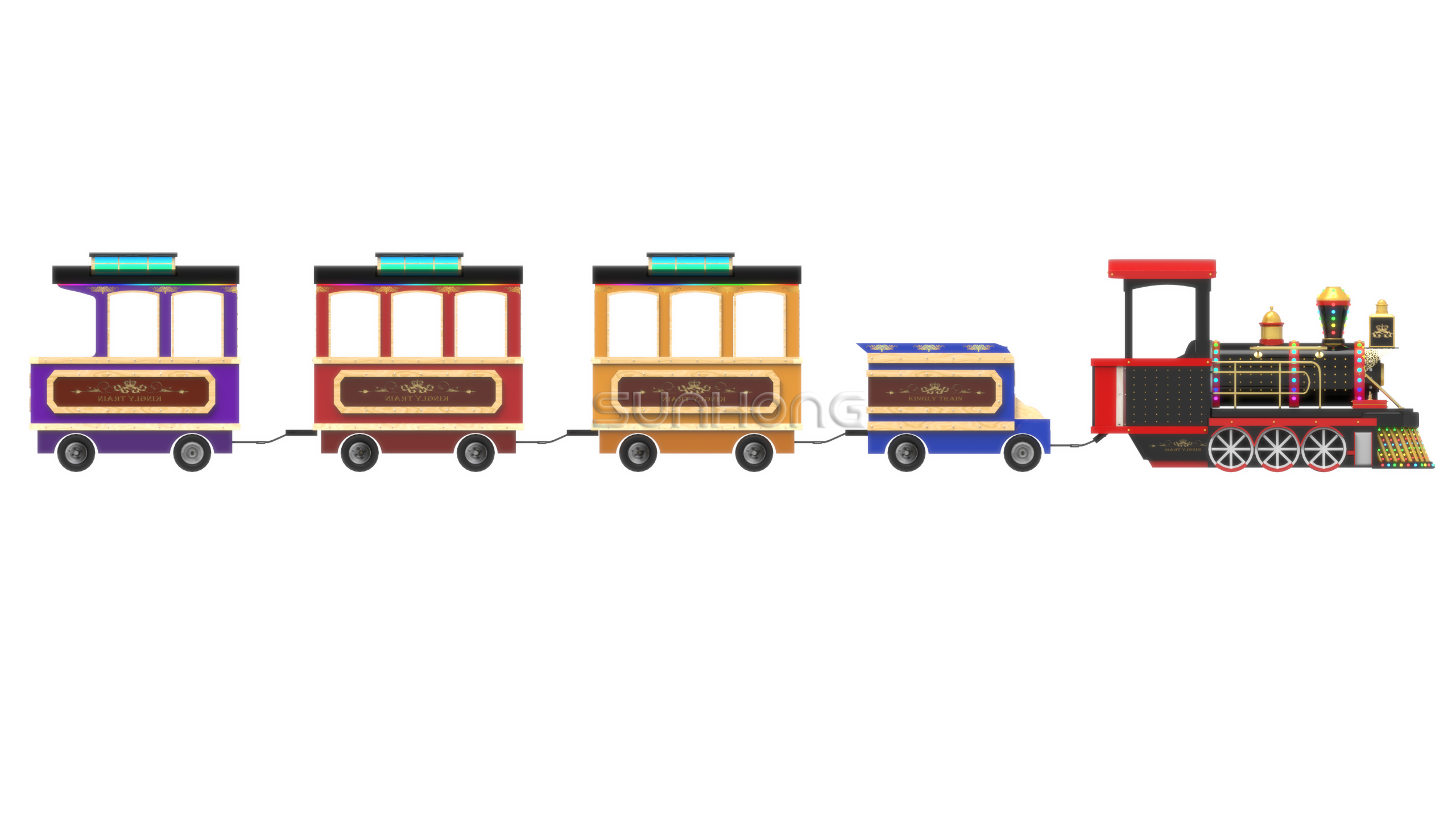 customized trackless train
